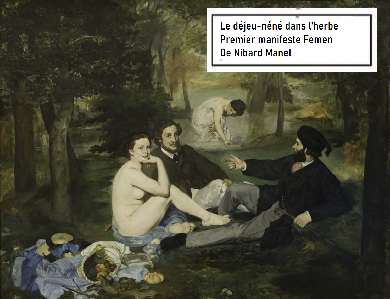 le petit déjeuner dans l'herbe www.deregledelart.fr